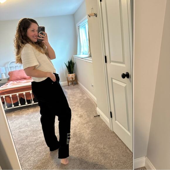 DG2 Diane Gilman Black Studded Jeans 20W - Picture 3 of 10